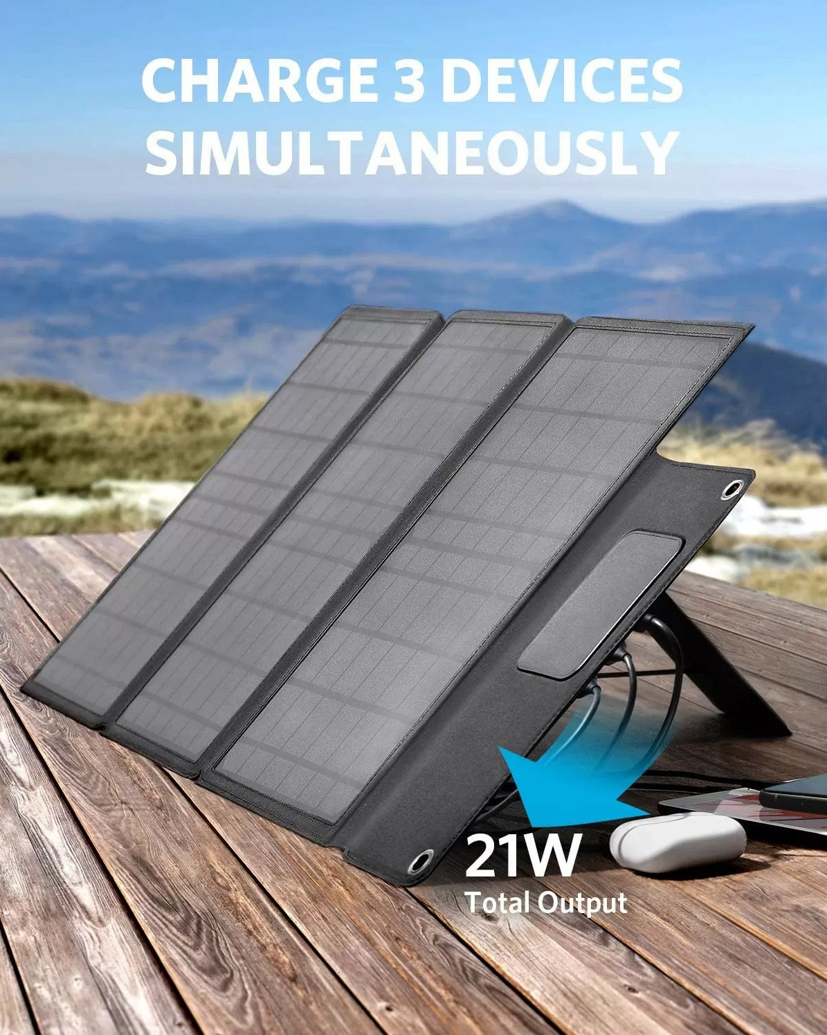 Anker PowerSolar 24W 3-Port Monocrystal Solar punjač