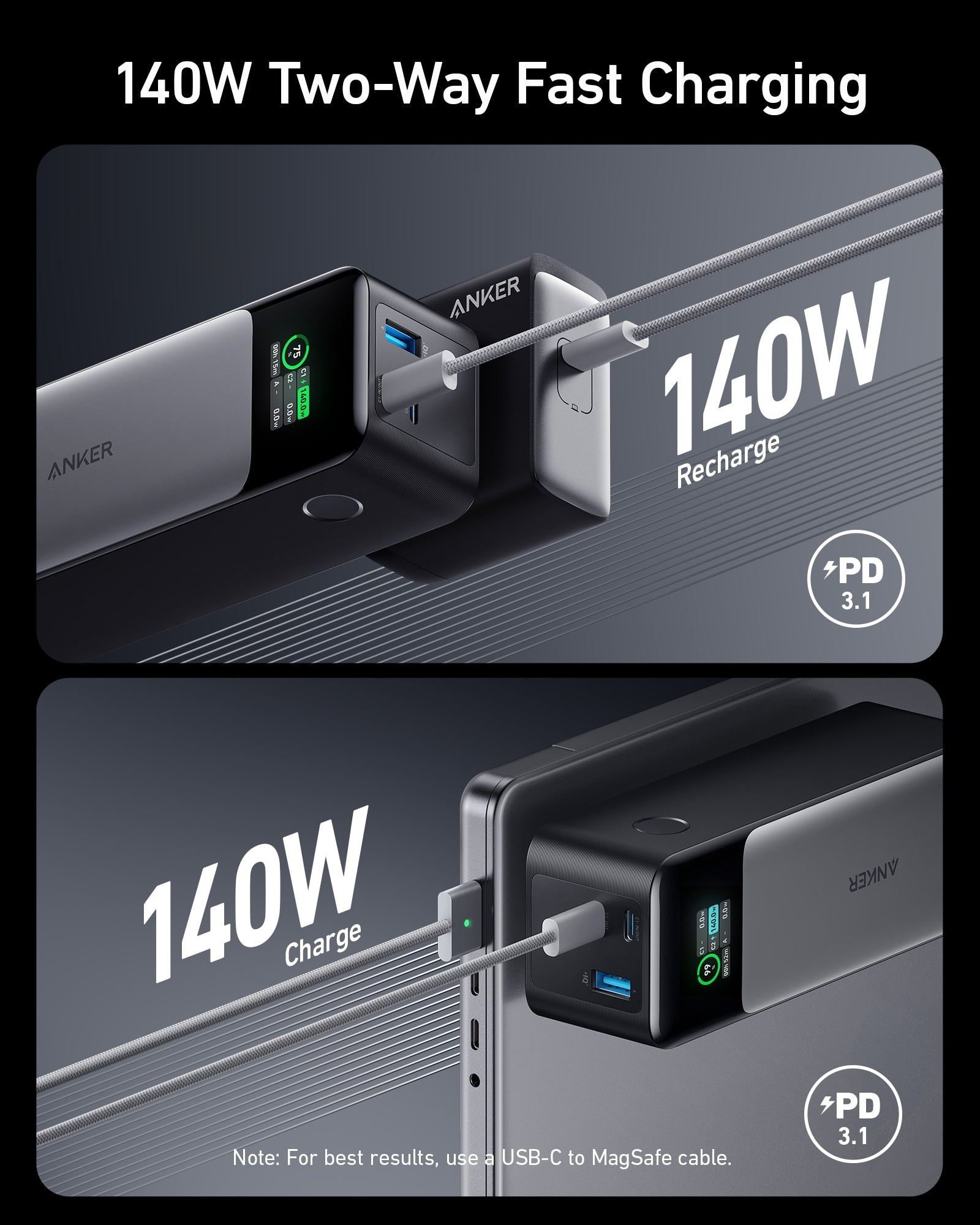 Anker 737 eksterna baterija (PowerCore 24K)