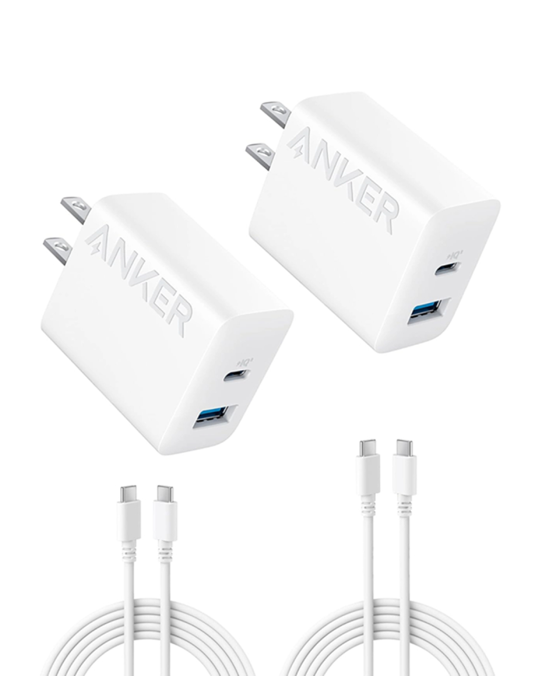 Anker 20W Wall Charger (2 Ports) White