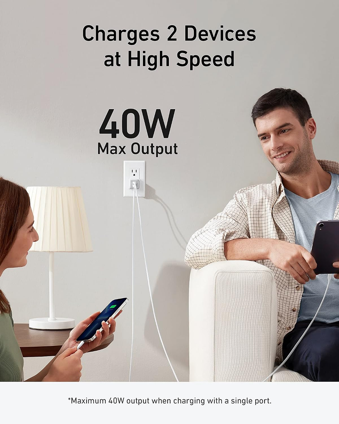 Anker 521 Charger Nano Pro 40W White