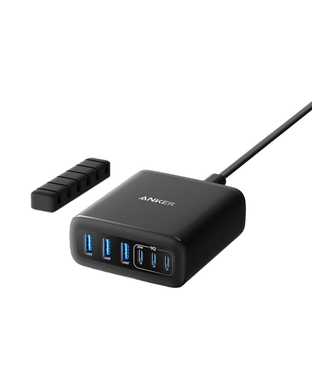 Anker Charger (112W, 6 Ports, GaN) Black