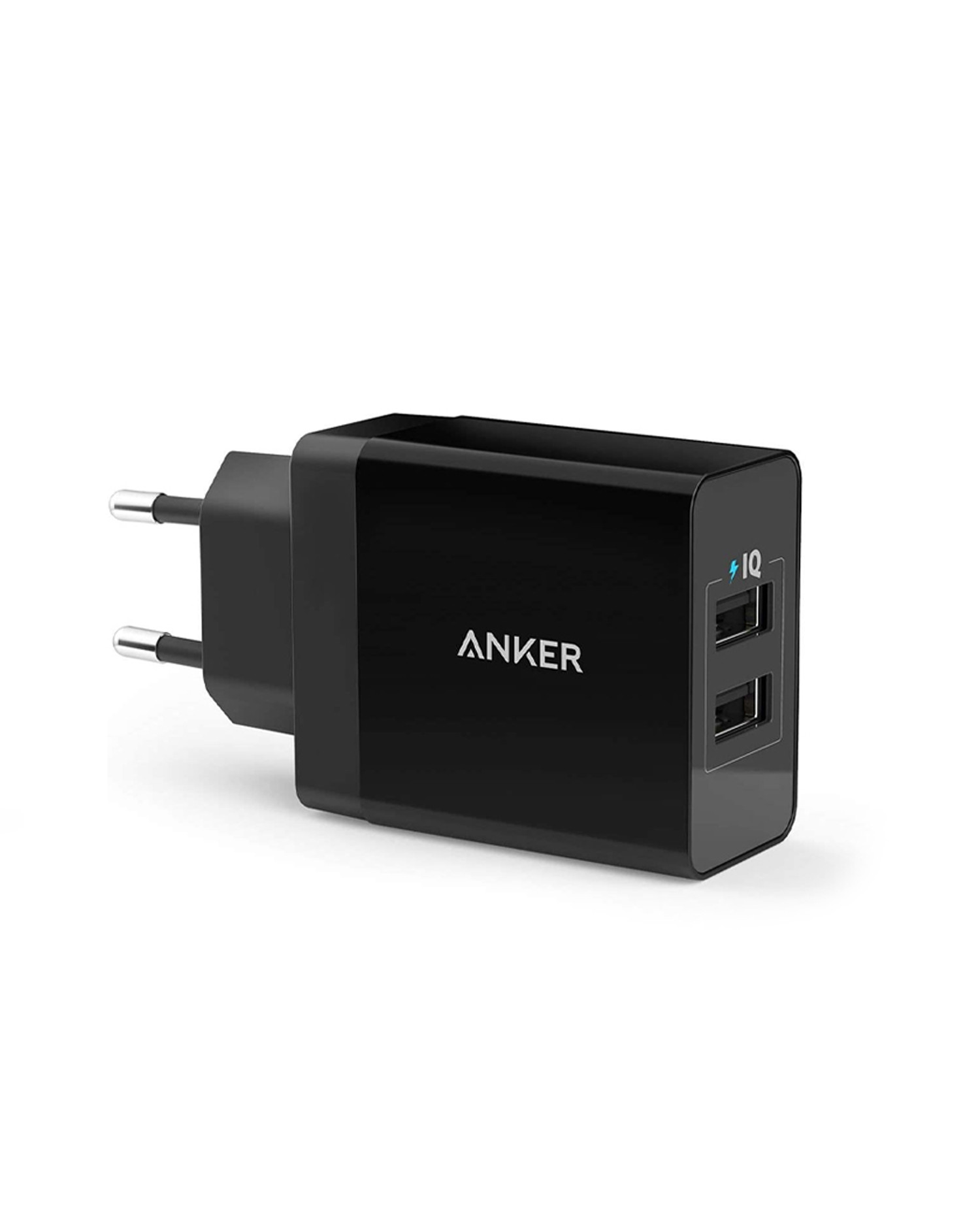 Anker 24W 2-Port USB Charger EU Black