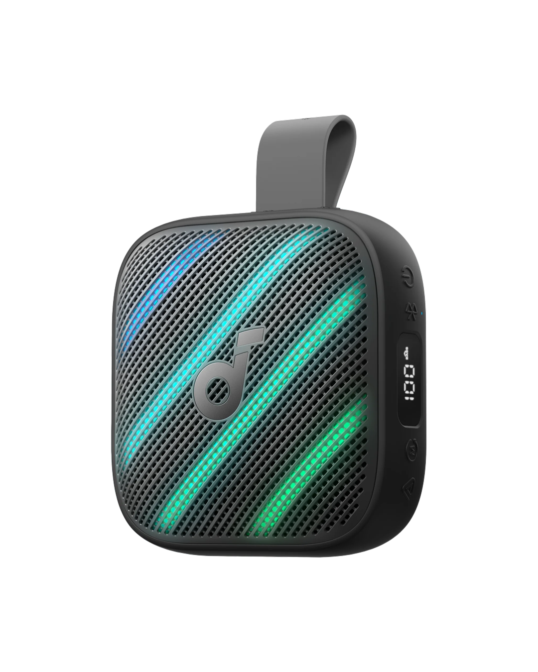Anker, Soundcore Boom Go 3i Black, 24 Hour Playtime, 15W, IP68, Battery Display, Emergency Charging for Phone, TWS Pairing capable, RGB Lights