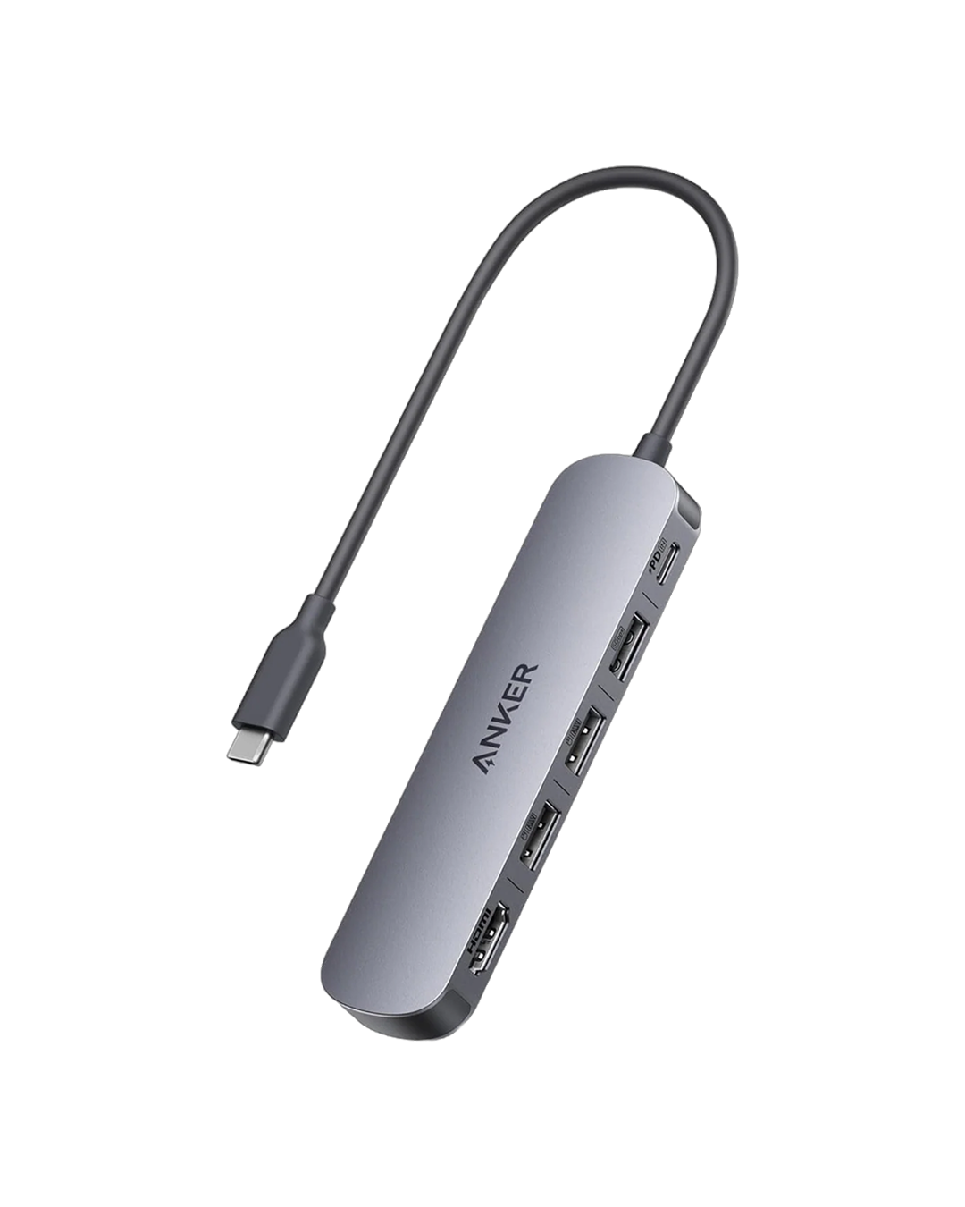 Anker USB-C Hub (5-in-1, 4K HDMI) Gray