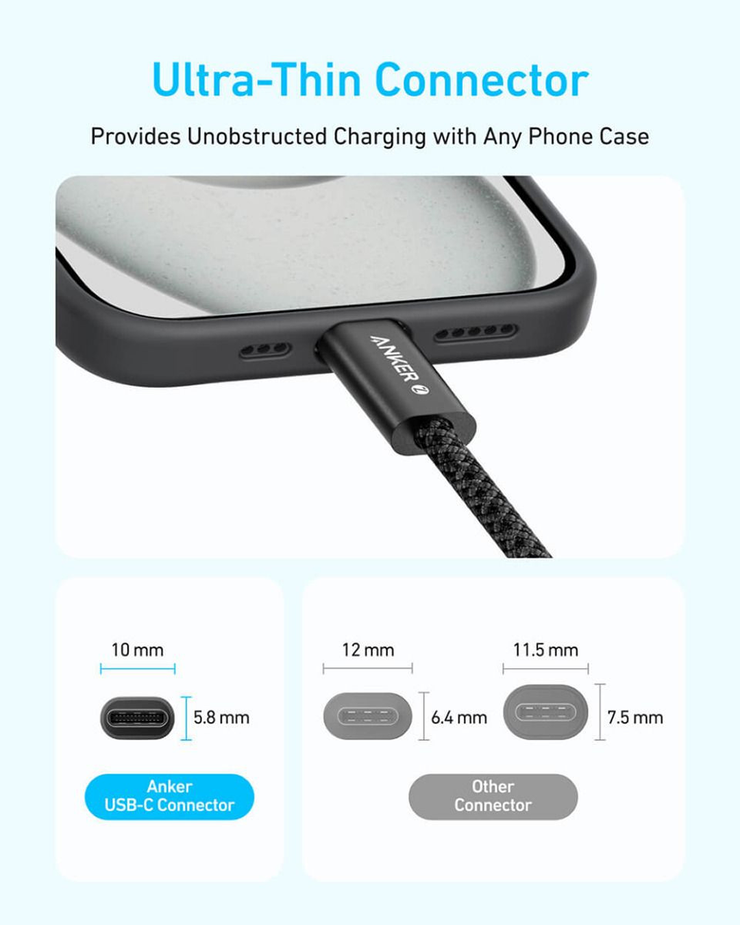 Anker Zolo USB-C to USB-C Cable (1m, 240W) Black