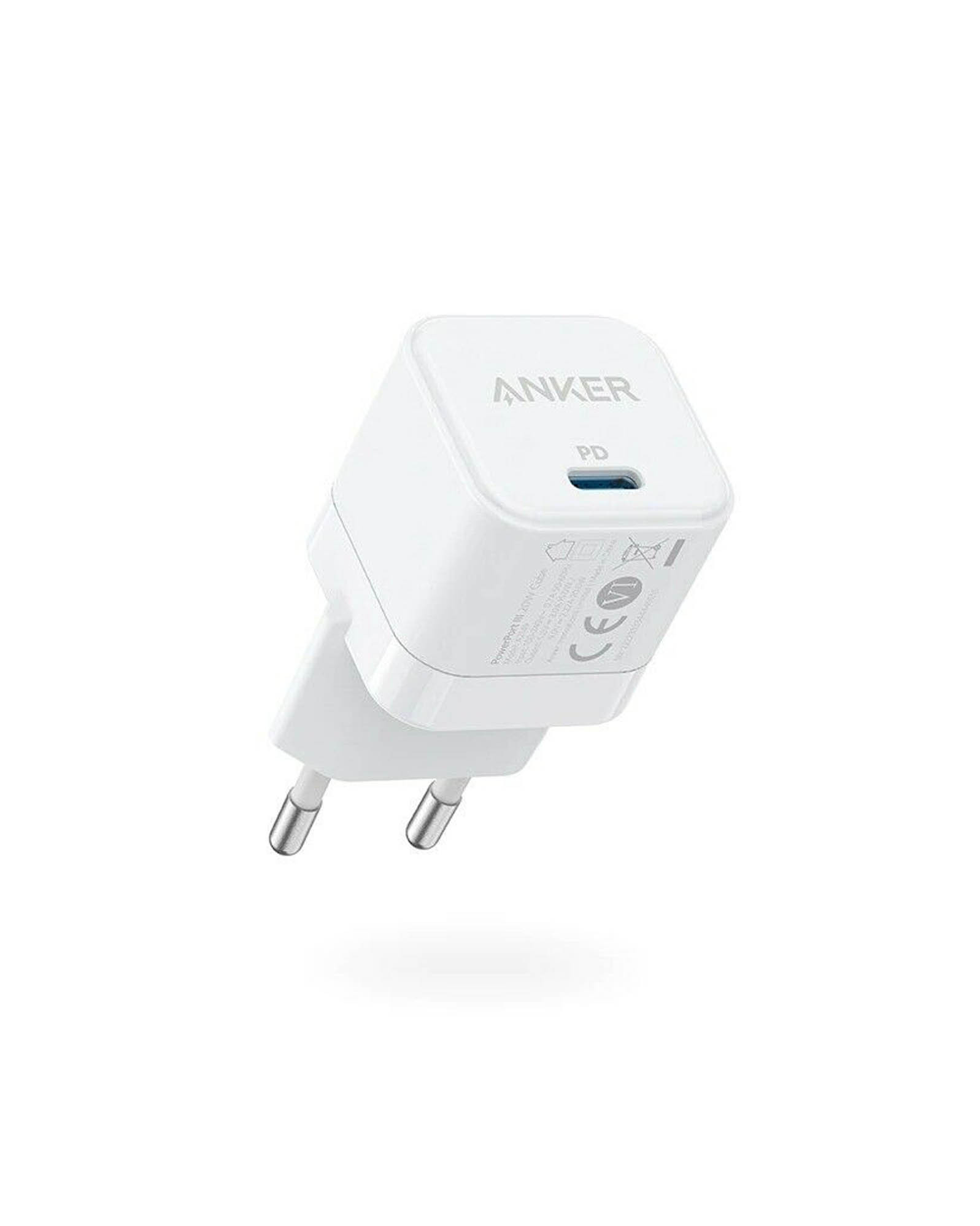 Anker PowerPort III 20W Cube USB-C Charger White